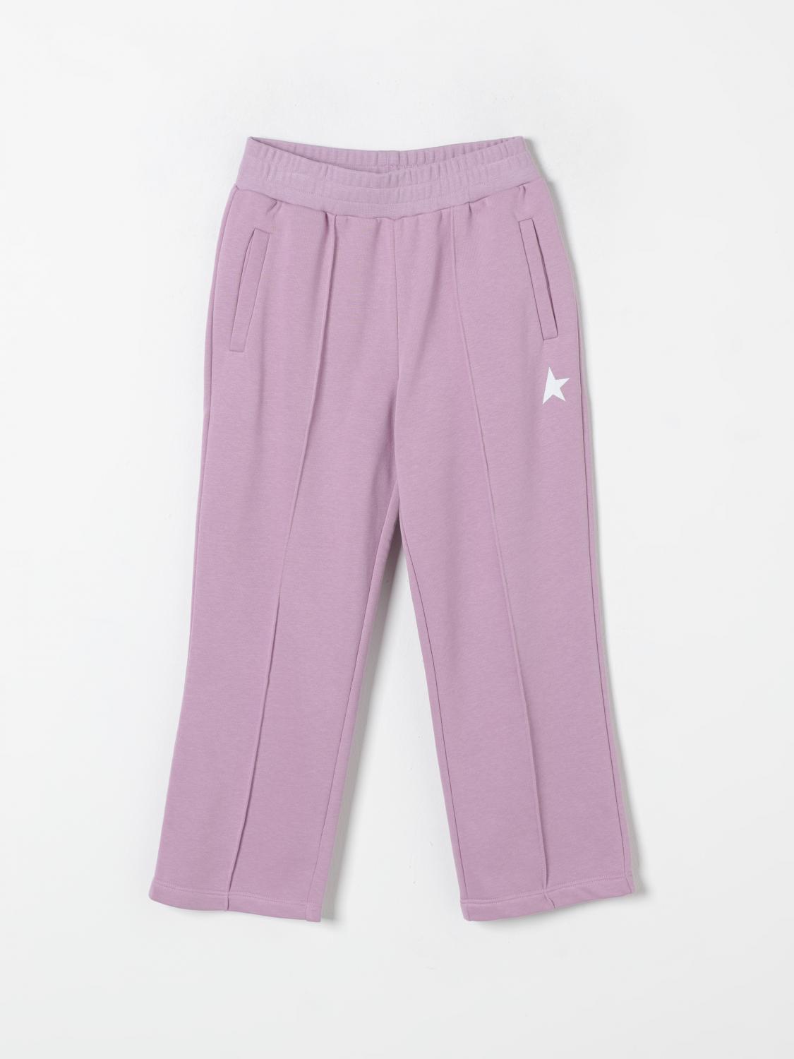 Shop Golden Goose Pants  Kids Color White In Weiss