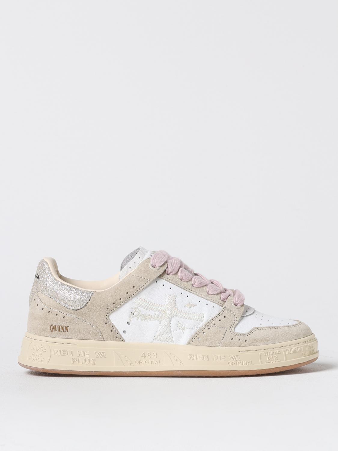 Shop Premiata Sneakers  Woman Color Beige