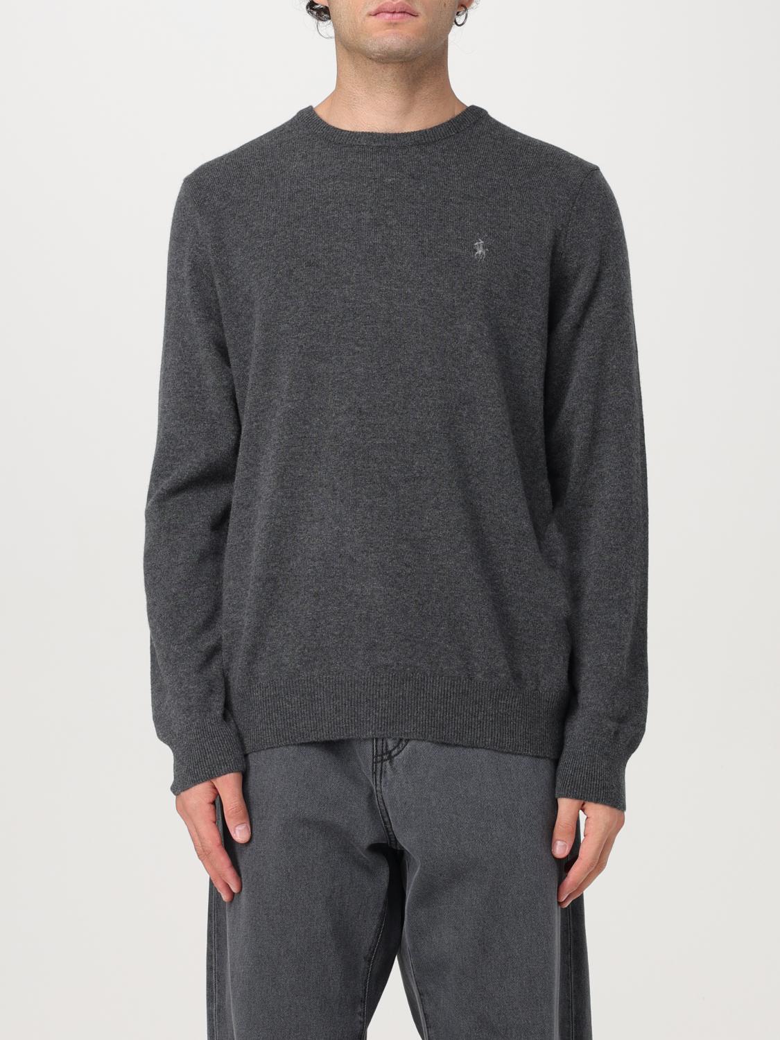 Shop Polo Ralph Lauren Sweater  Men Color Grey In Grau