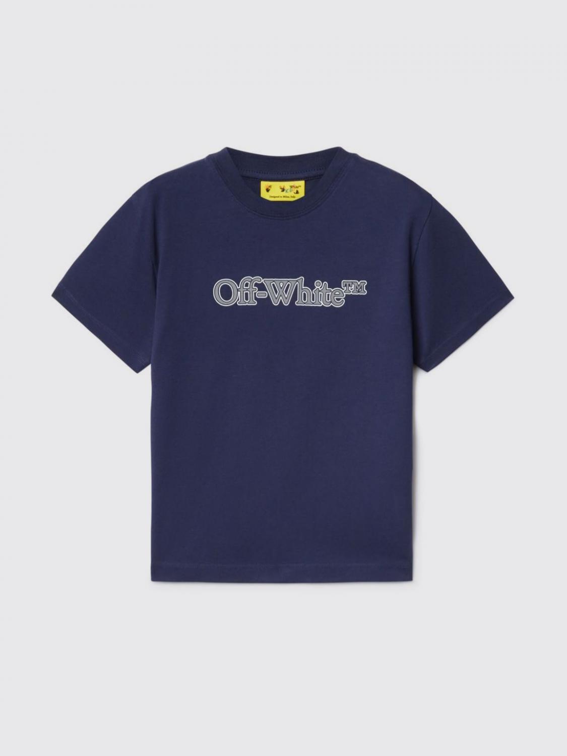 OFF-WHITE T-SHIRT OFF-WHITE KIDS KIDS COLOR BLUE F94950009