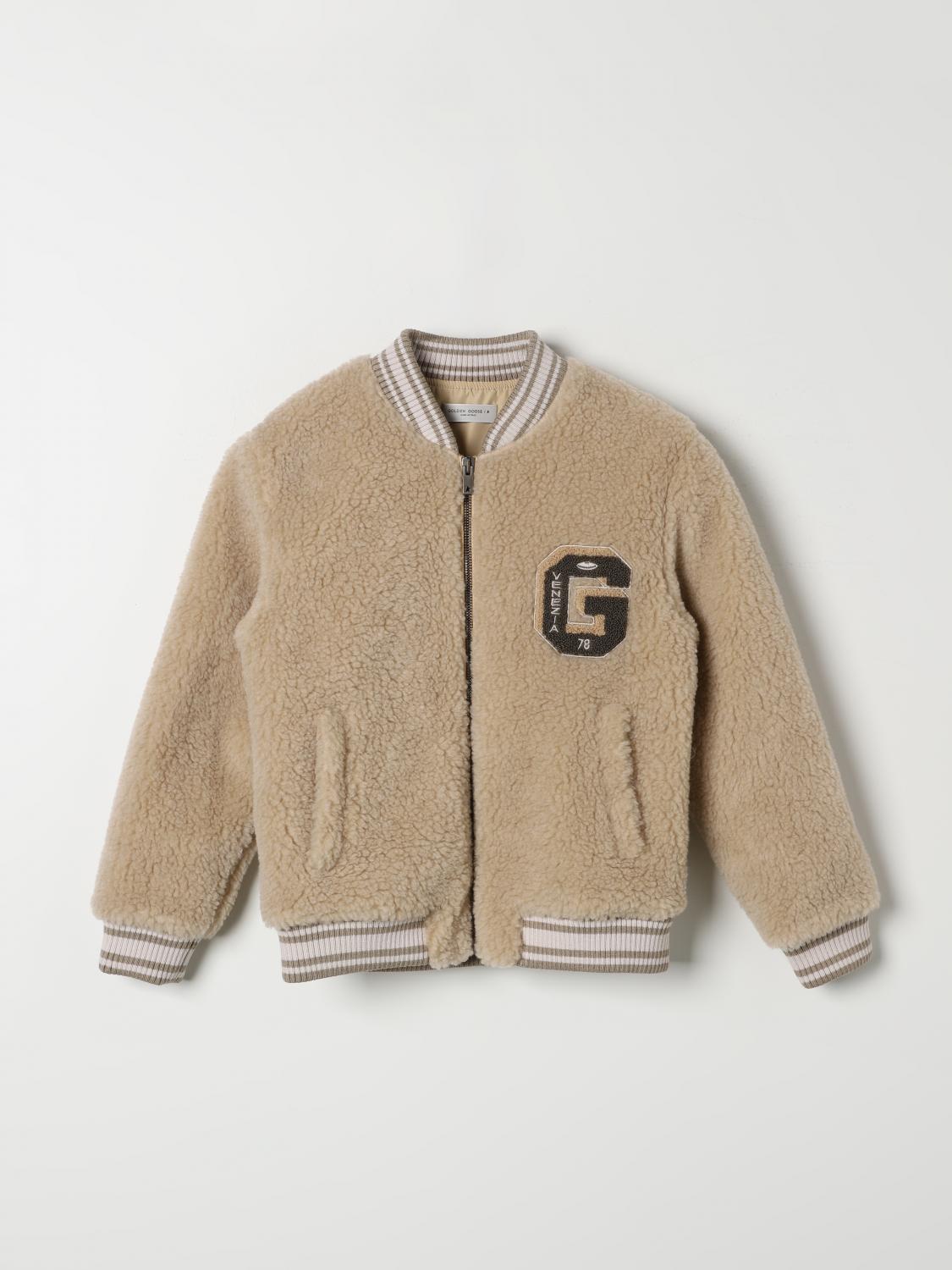 Shop Golden Goose Jacket  Kids Color Beige