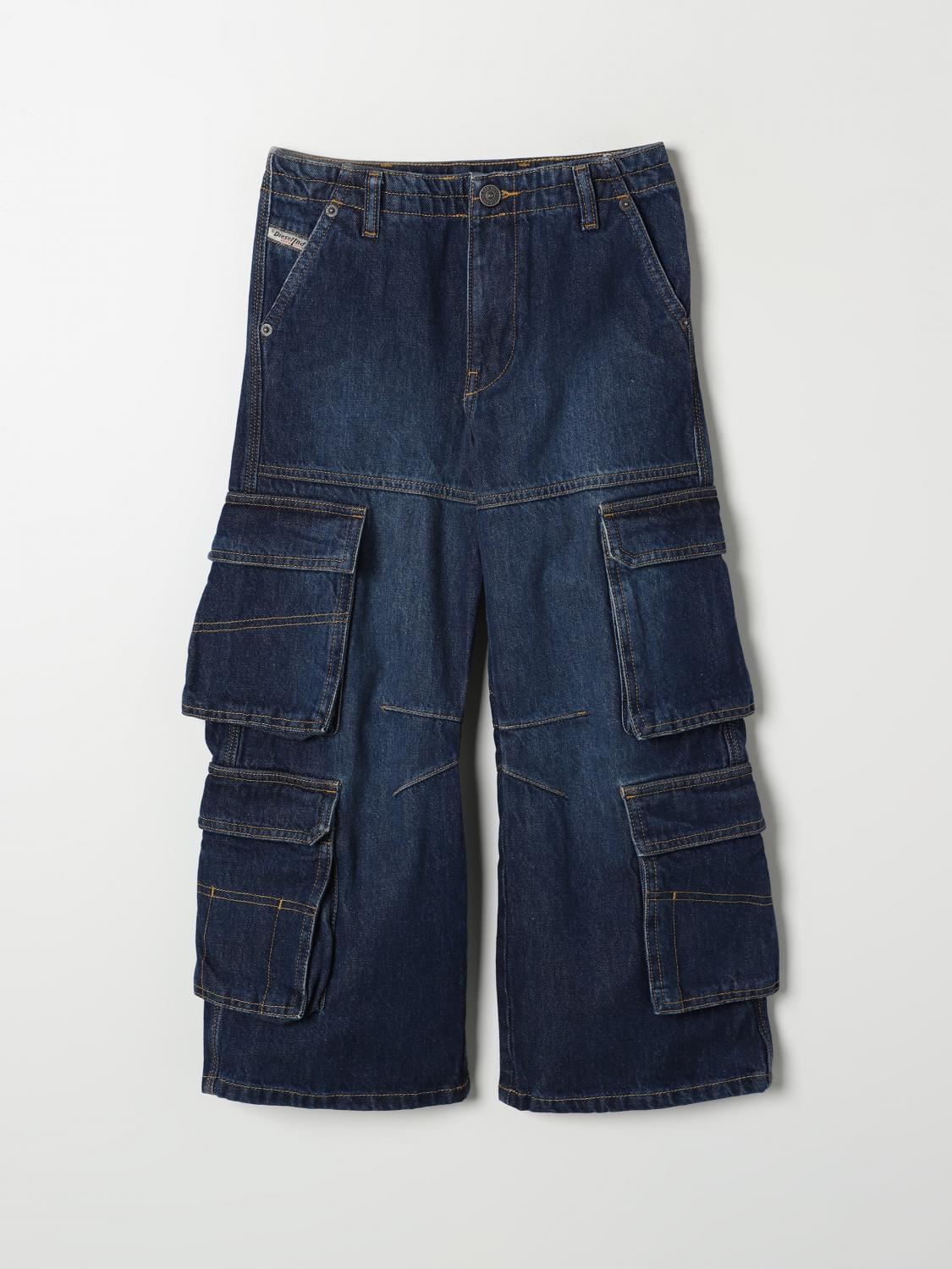 Shop Diesel Jeans  Kids Color Blue In Blau