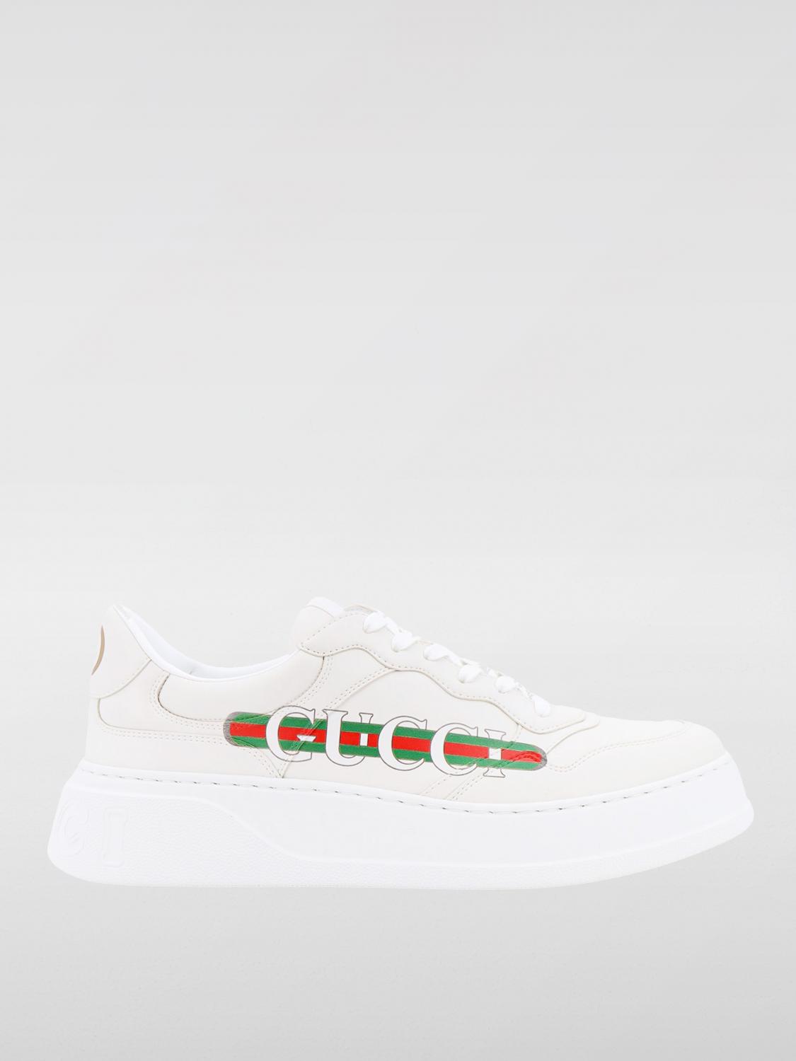 Shop Gucci Sneakers  Men Color White In Weiss