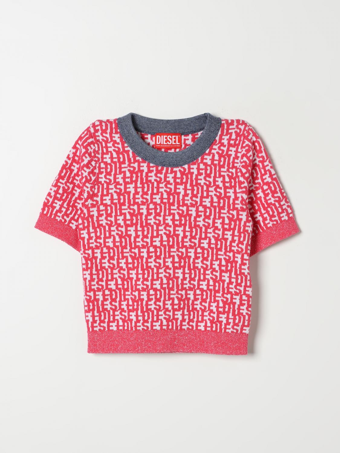 Shop Diesel T-shirt  Kids Color Pink