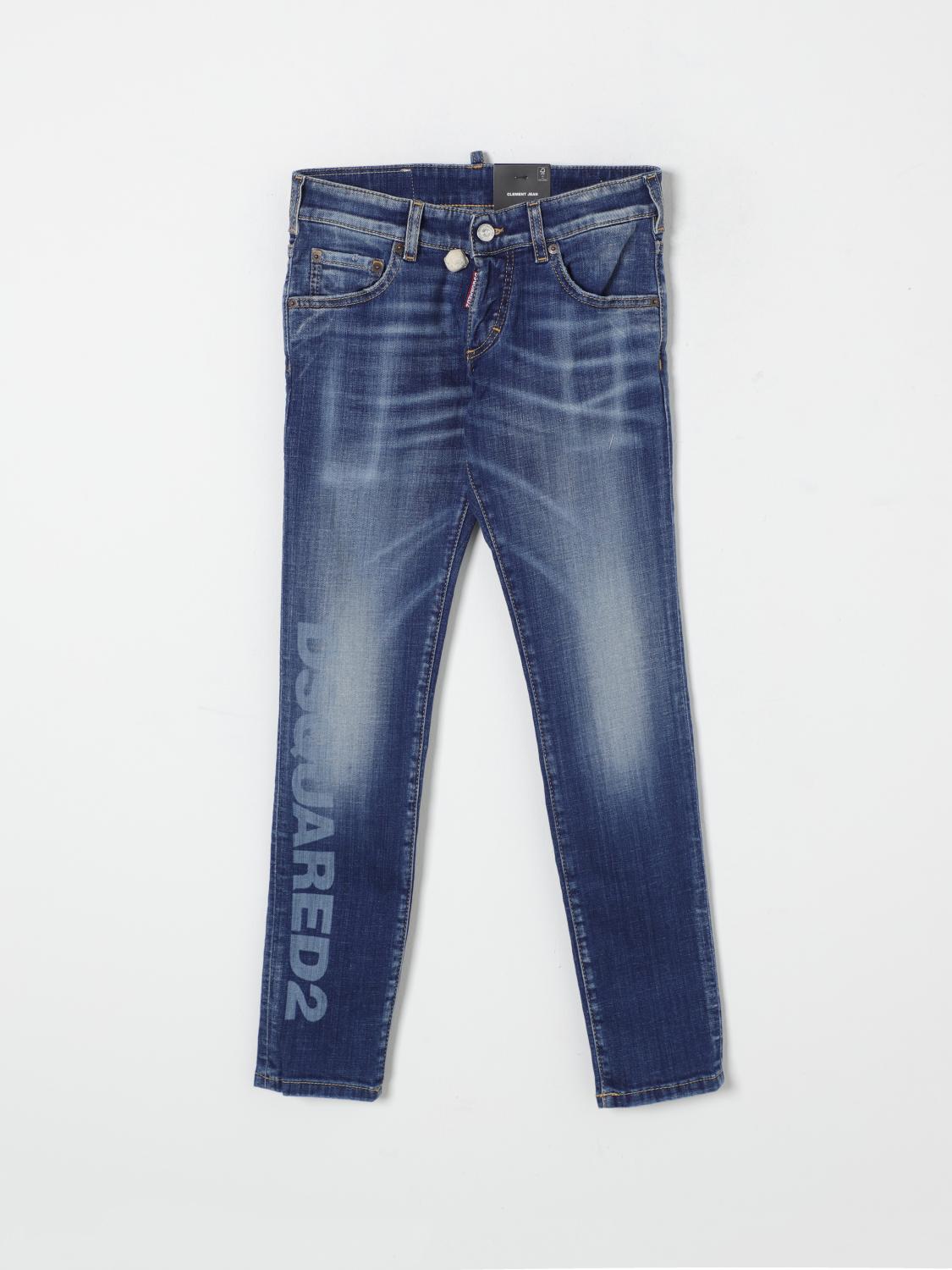 Shop Dsquared2 Jeans  Kids Color Denim