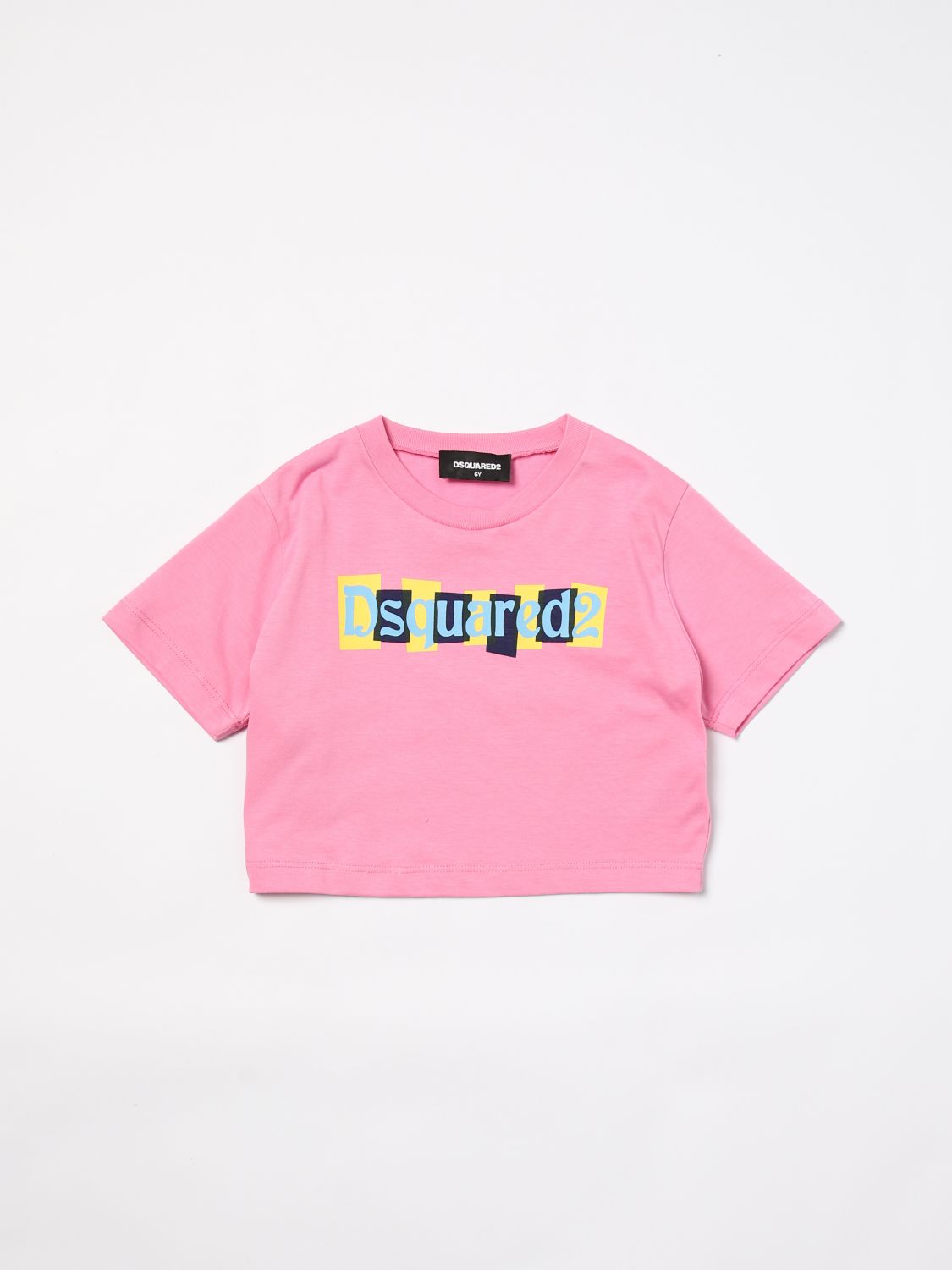 Shop Dsquared2 T-shirt  Kids Color Fuchsia