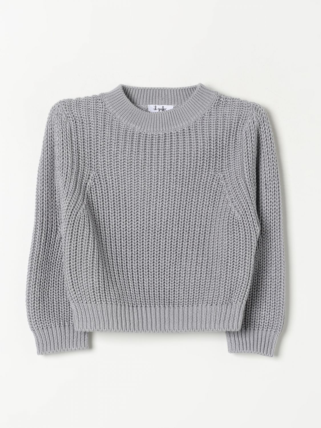 Shop Il Gufo Sweater  Kids Color Grey In Grau