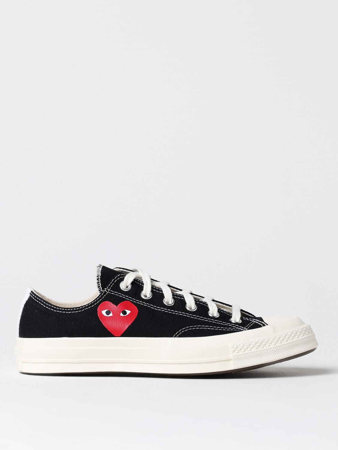 Comme Des Garçons Play X Converse X Comme Des Garçons Play Chuck 70 Ox "half Heart Black" Sneakers In 黑色