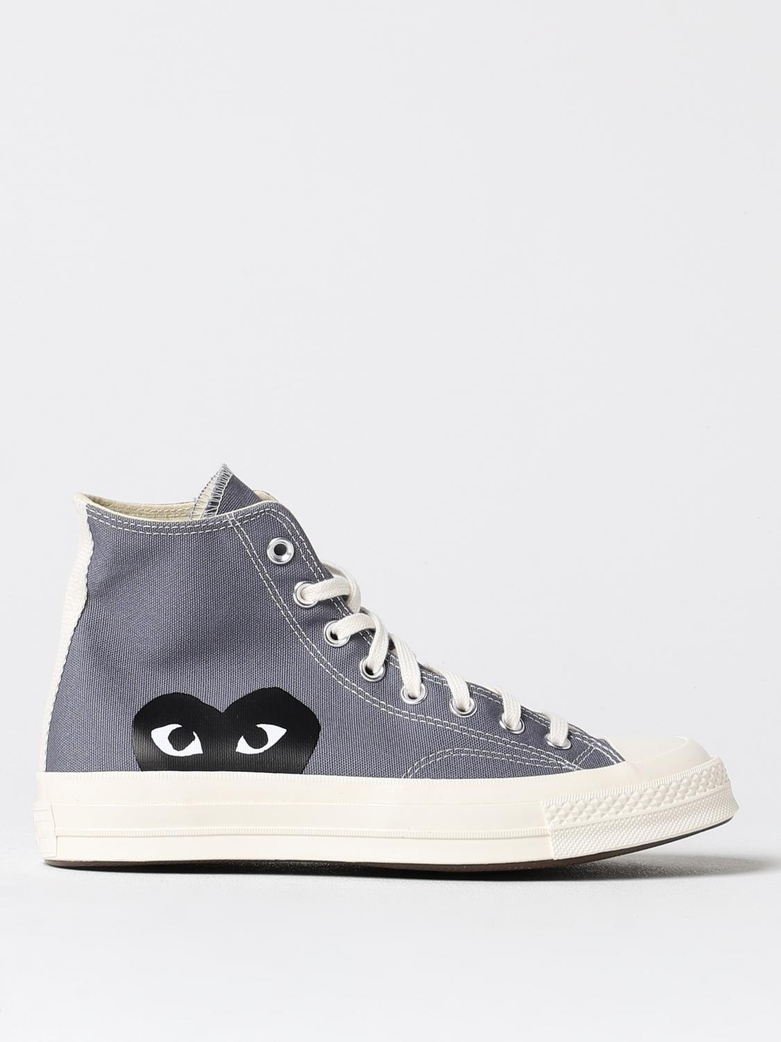 Shop Comme Des Garçons Play X Converse Sneakers  Men Color Grey In 灰色