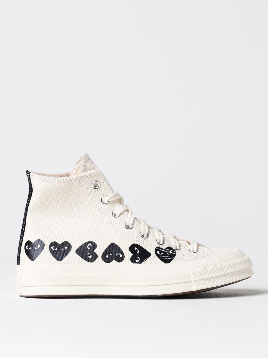 Shop Comme Des Garçons Play X Converse Sneakers  Men Color White In 白色