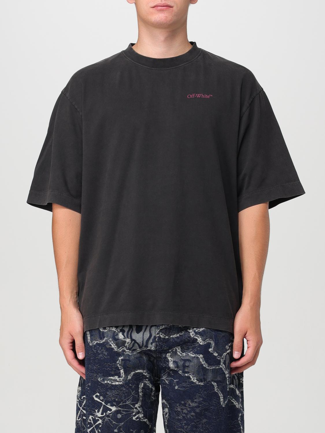 Shop Off-white T-shirt  Men Color Black In 黑色