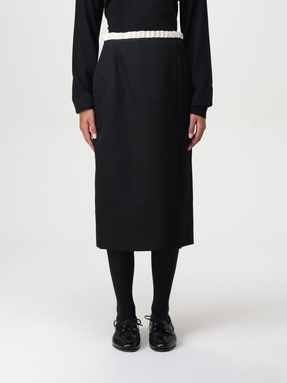 Shop Maison Margiela Skirt  Woman Color Black In 黑色