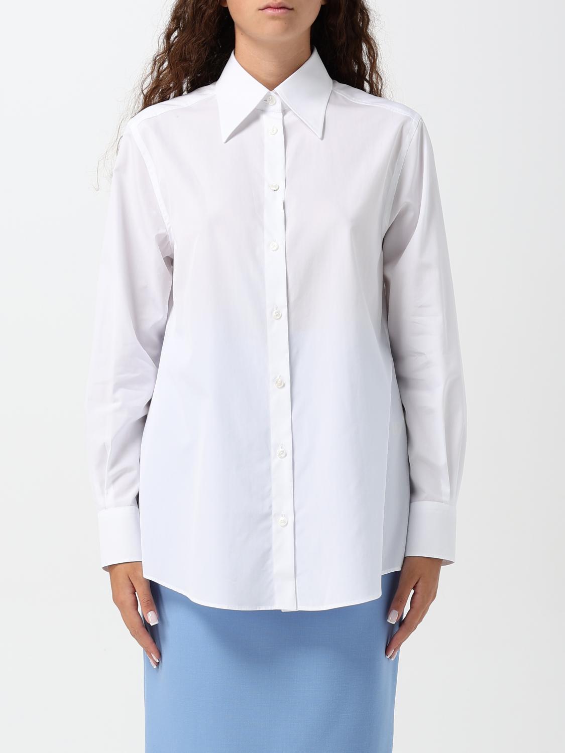 Shop Dolce & Gabbana Shirt  Woman Color White In Weiss