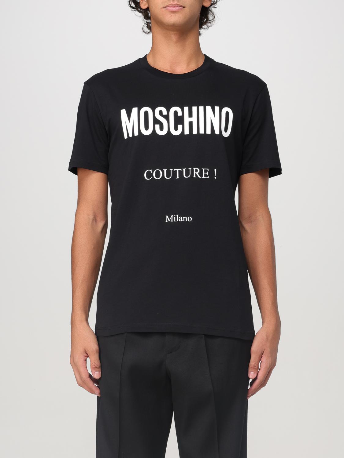 Moschino Logo-print Short-sleeve T-shirt In Schwarz