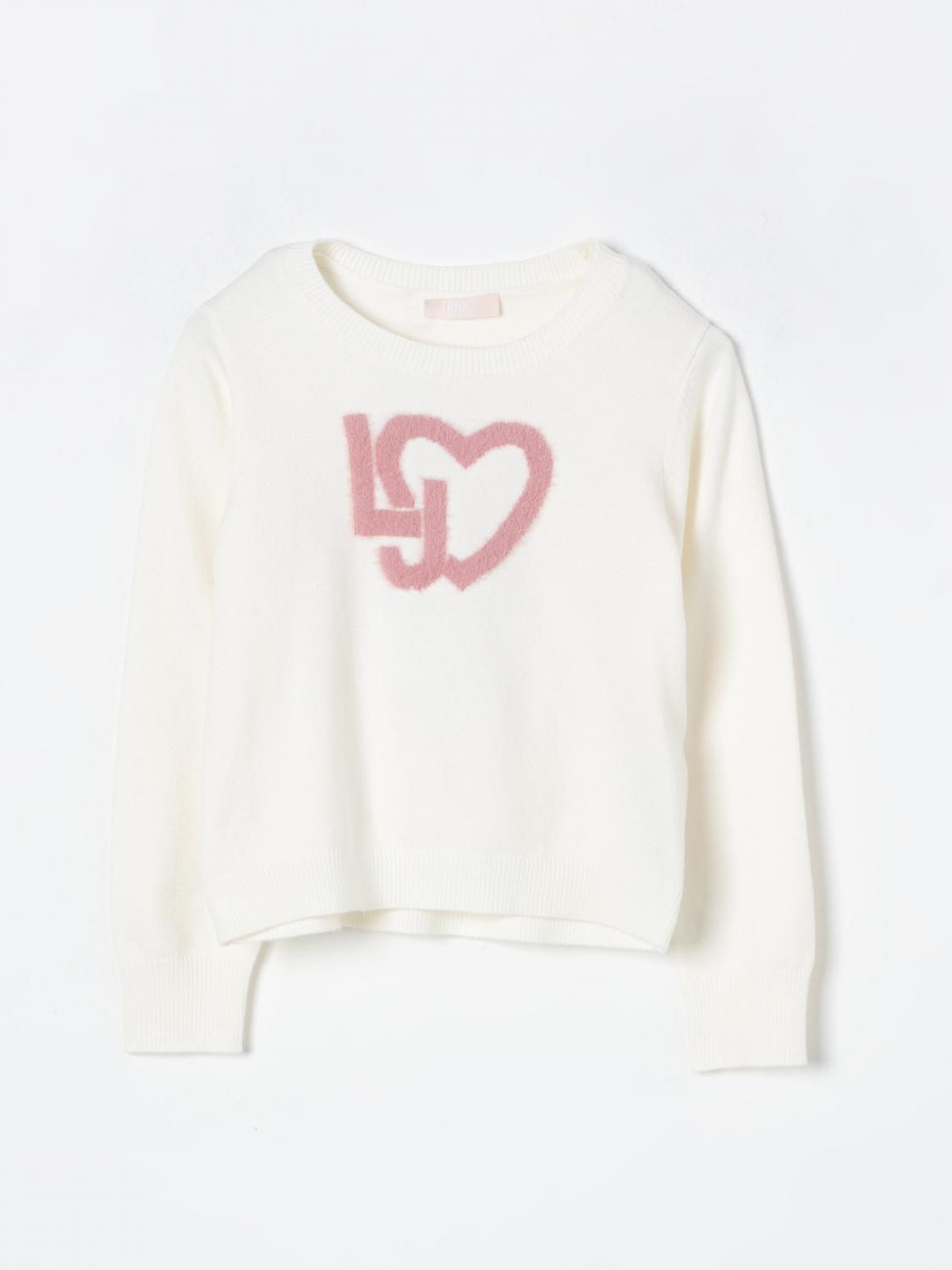 Shop Liu •jo Sweater Liu Jo Kids Color Butter In 黄油色