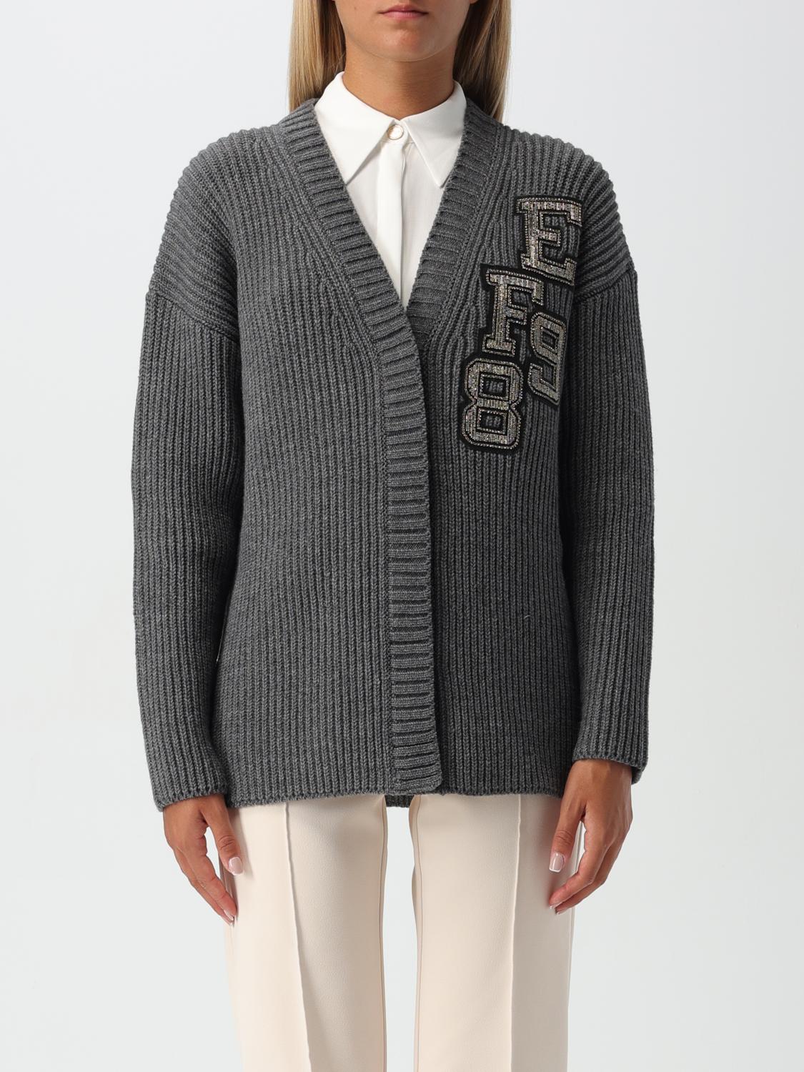Elisabetta Franchi Sweater  Woman Color Grey In Grey