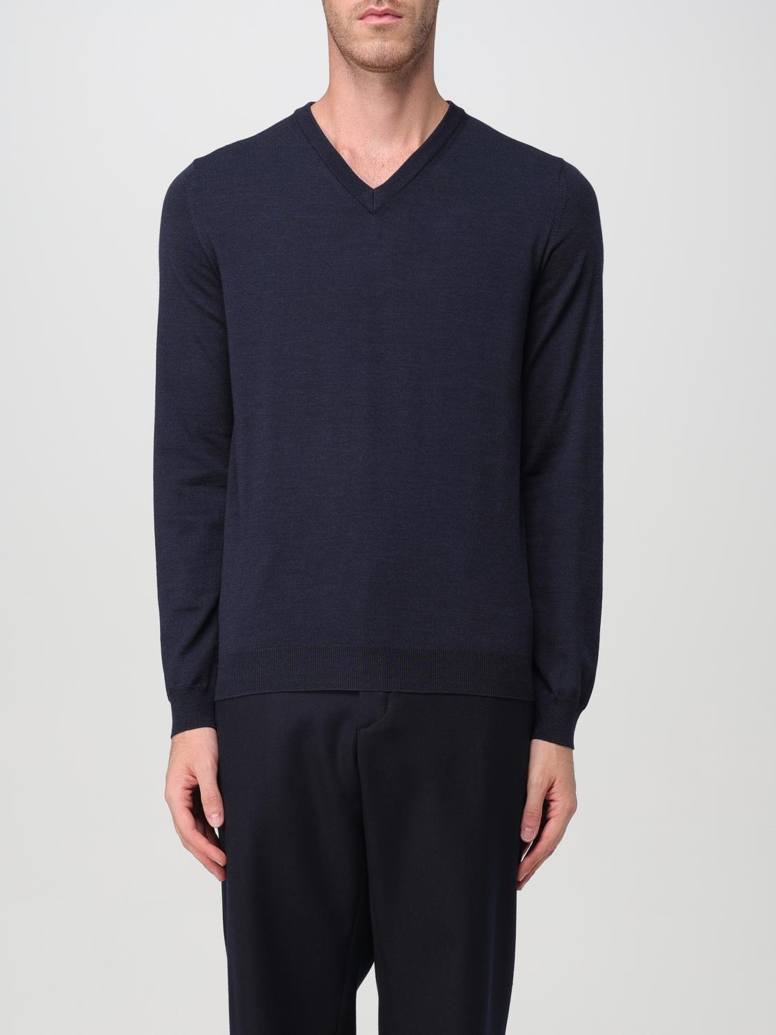 Shop Zanone Sweater  Men Color Blue In Blau