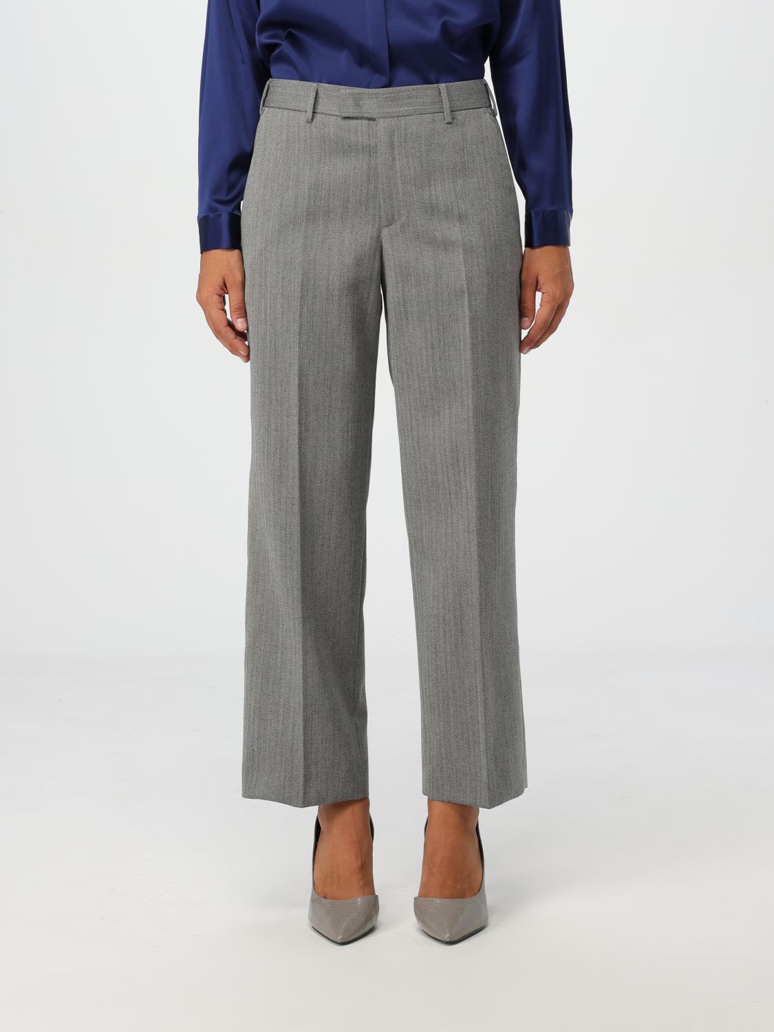 Shop Pt Torino Pants  Woman Color Grey In Grau