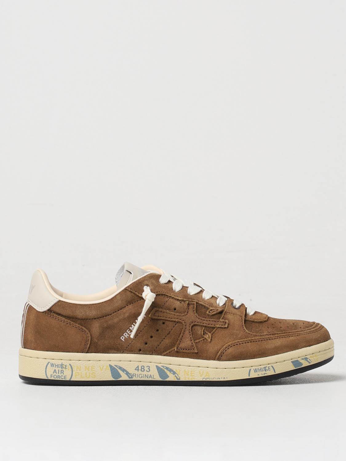 Shop Premiata Sneakers  Men Color Brown In Braun