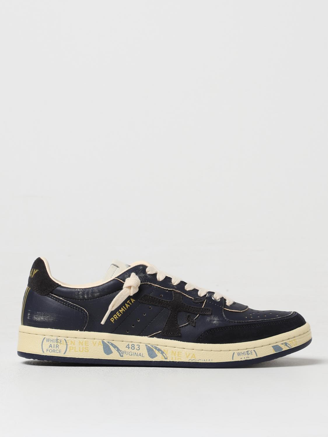 Shop Premiata Sneakers  Men Color Navy