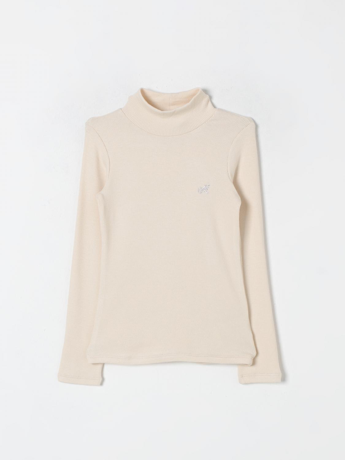 Monnalisa Sweater Kids Color Yellow Cream In Yellow Cream