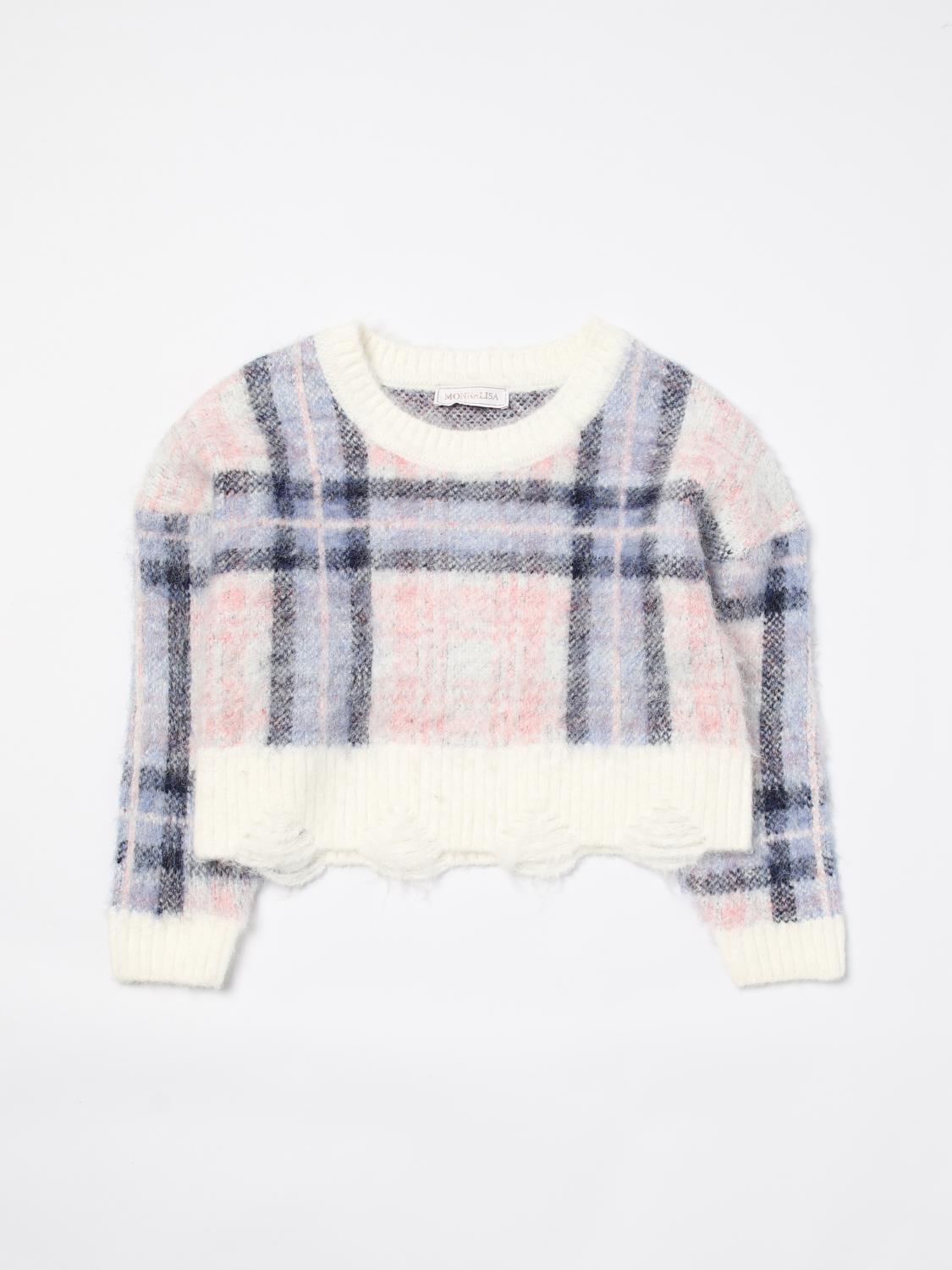 Shop Monnalisa Sweater  Kids Color Blue In Blau