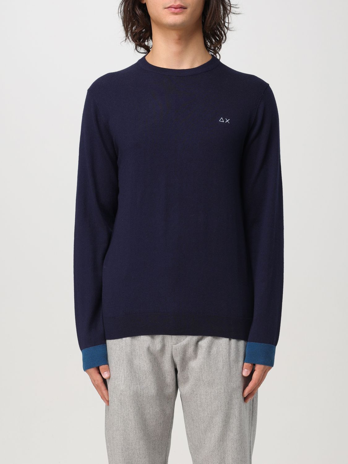 Sun 68 Sweatshirt  Men Color Blue In 蓝色