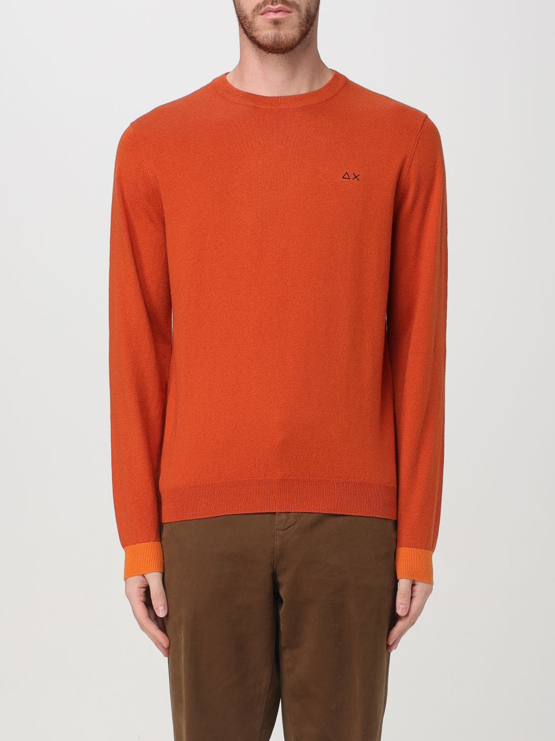 Sun 68 Sweatshirt  Men Color Rust In 铁锈色