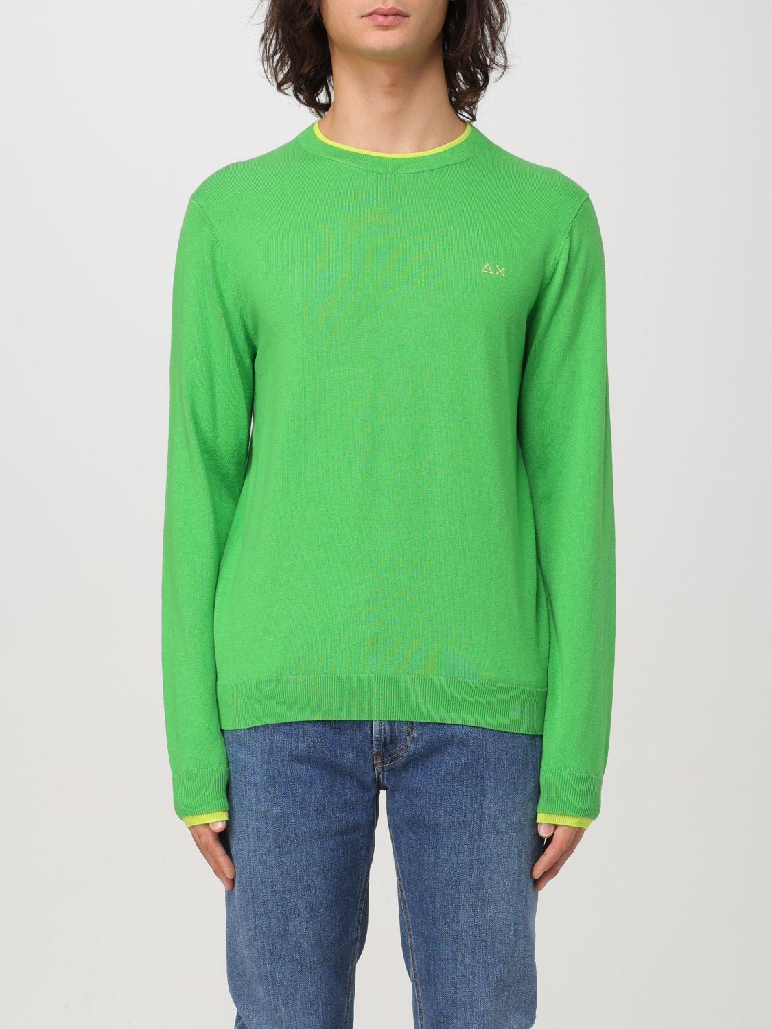 Sun 68 Sweater  Men Color Green In 绿色