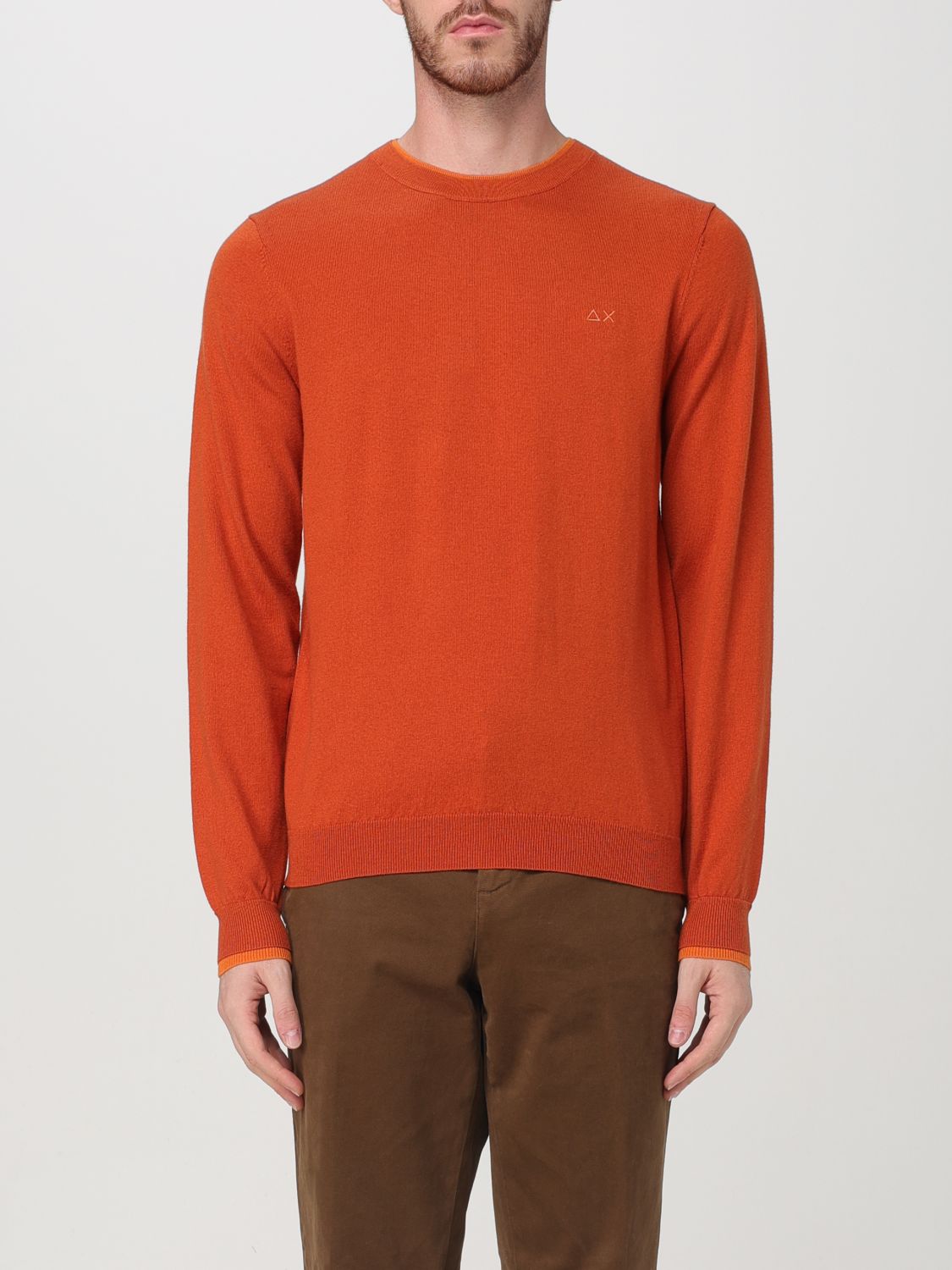 Sun 68 Sweater  Men Color Rust In 铁锈色