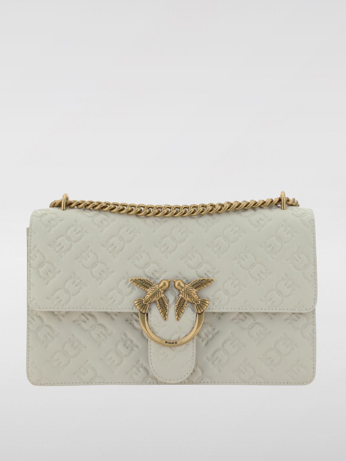 Pinko Shoulder Bag Love In White