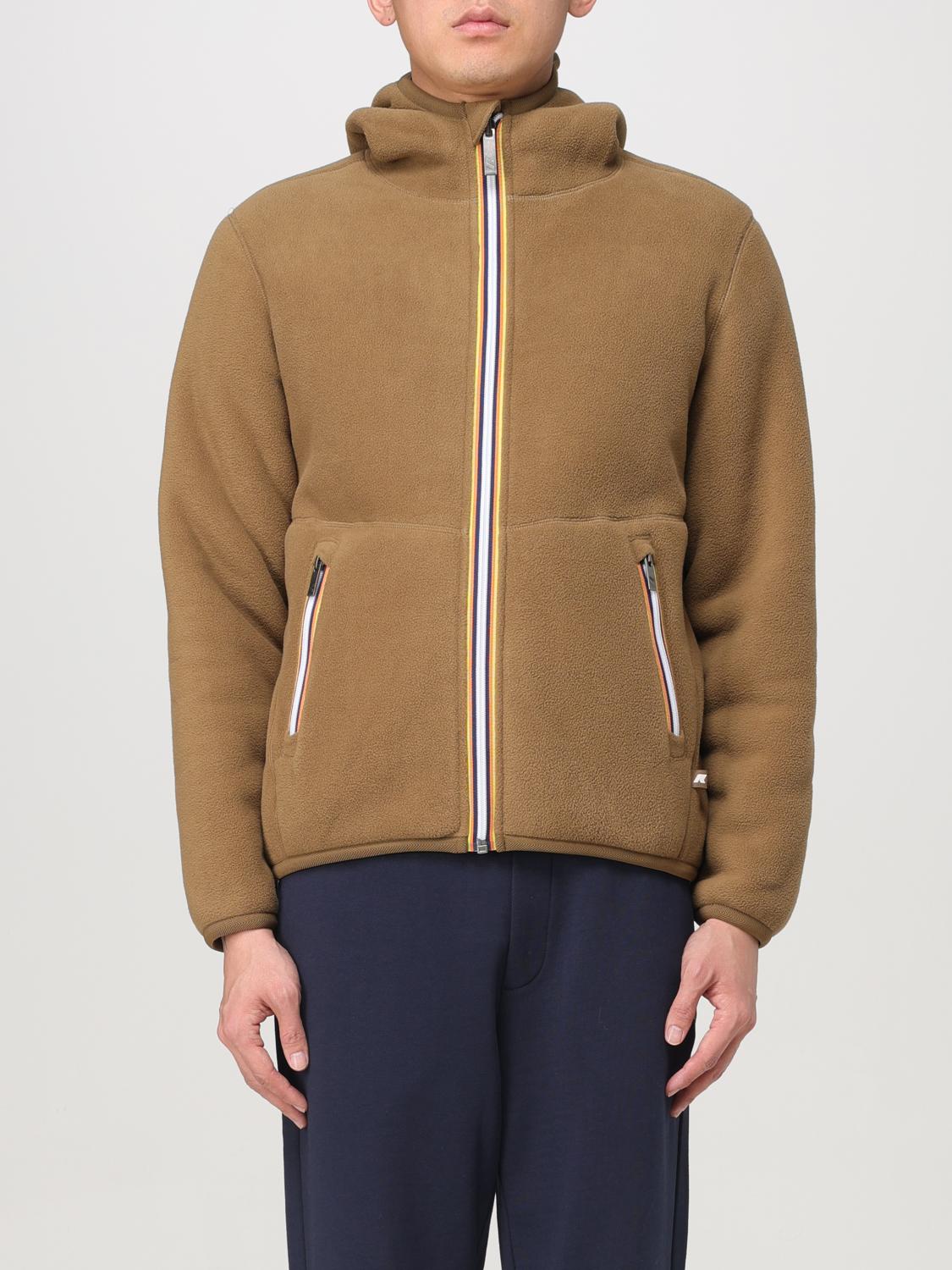 K-way Jacket Men Color Brown In Braun