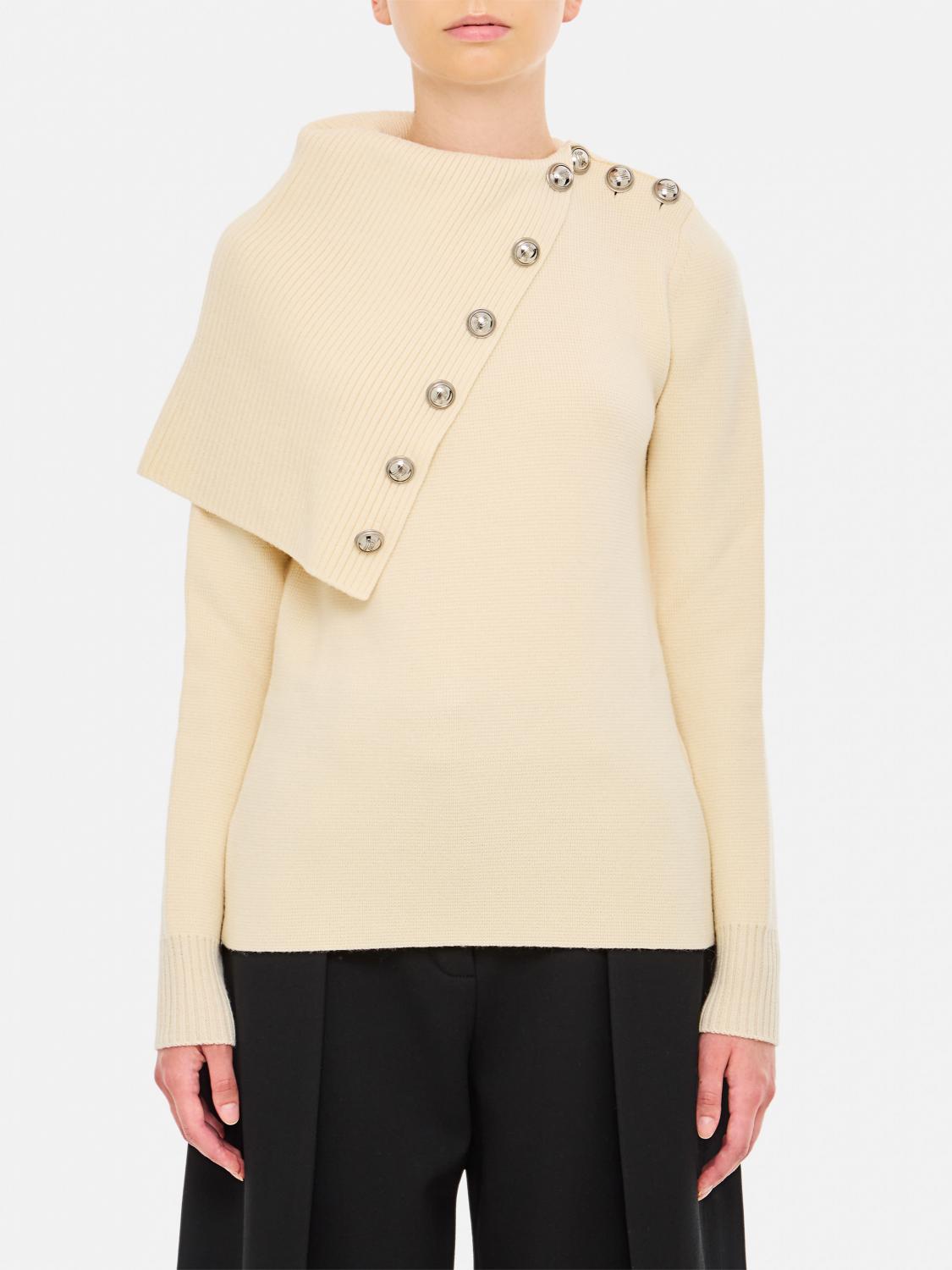 Shop Rabanne Sweater Woman Color White In Weiss