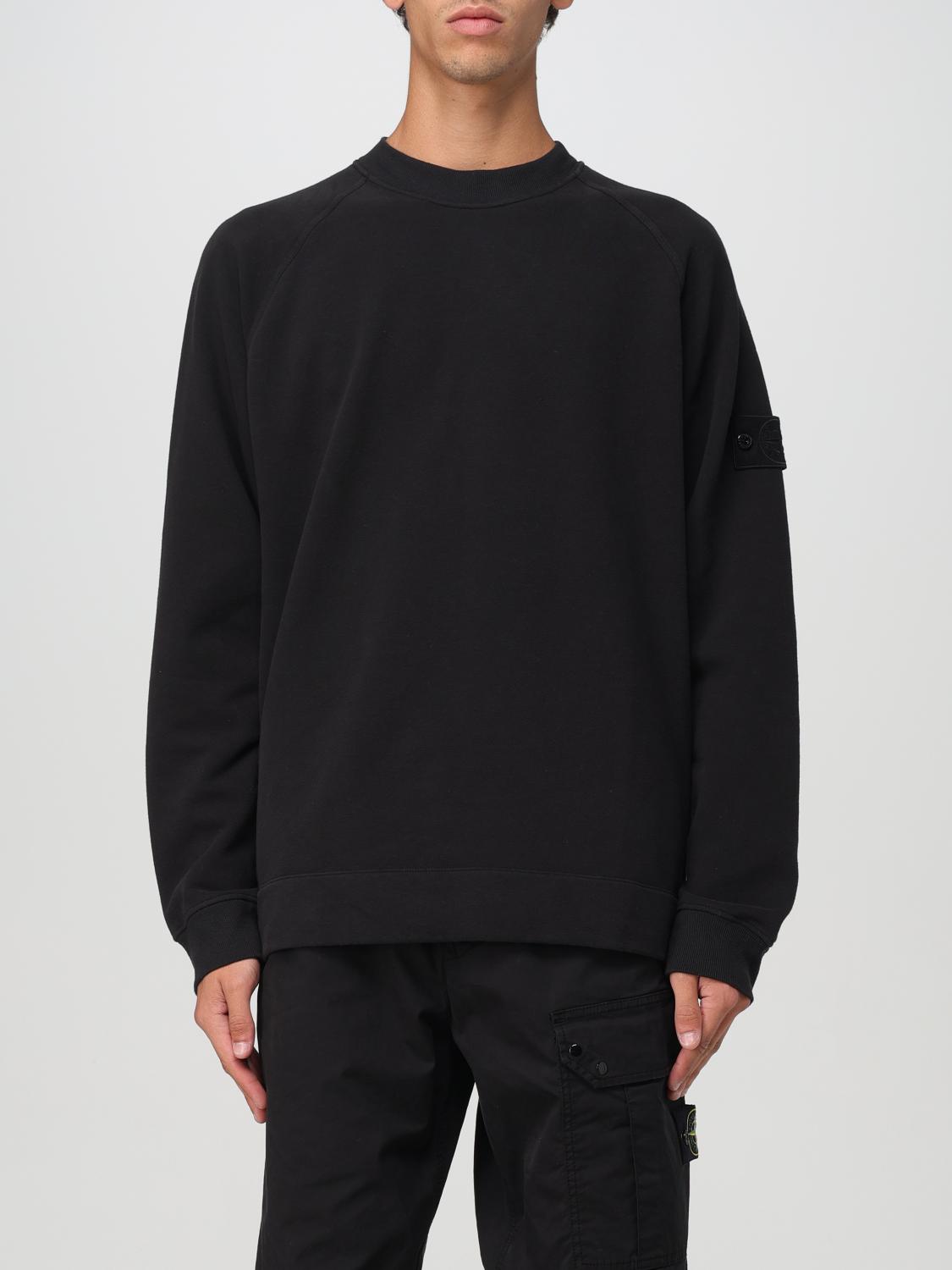 Shop Stone Island Sweatshirt  Men Color Black