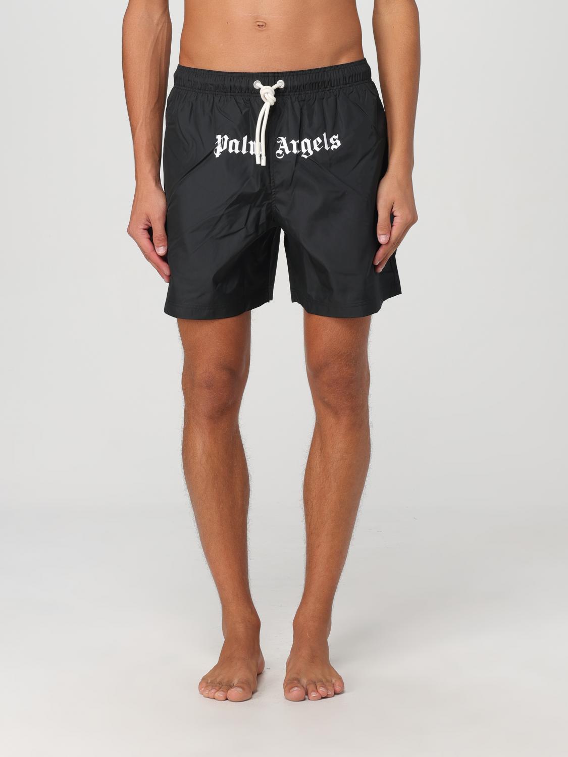 Shop Palm Angels Swimsuit  Men Color Black