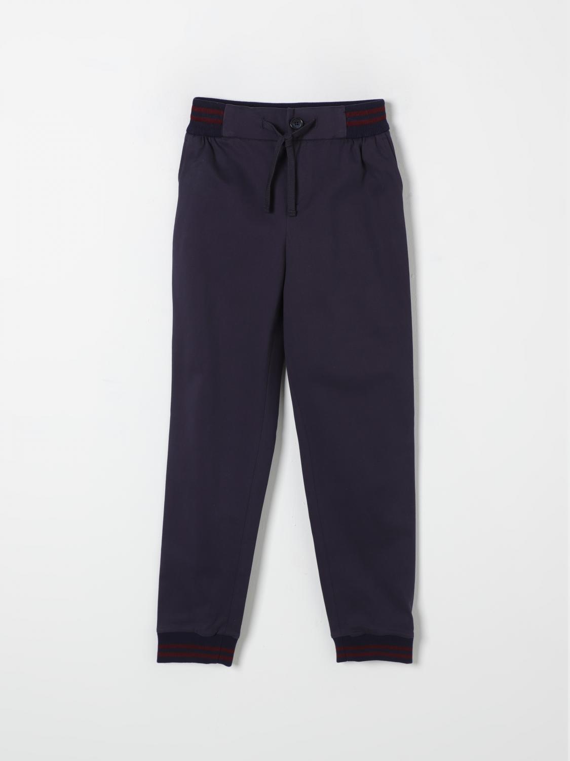 Shop Dolce & Gabbana Pants  Kids Color Blue In Blau