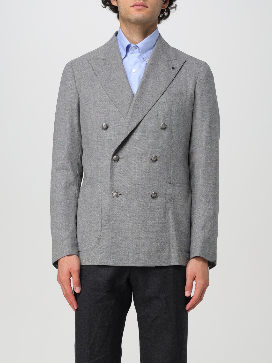 TAGLIATORE Jacket Men color Grey TAGLIATORE