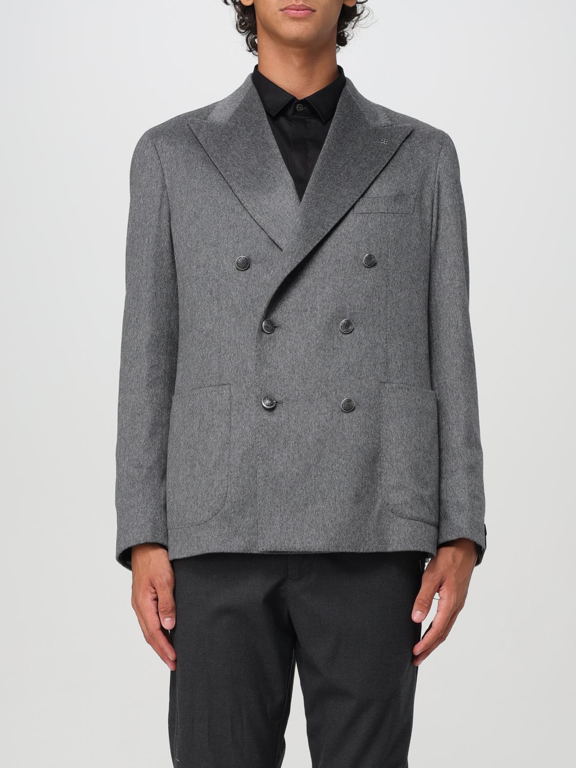 Shop Tagliatore Blazer  Men Color Grey