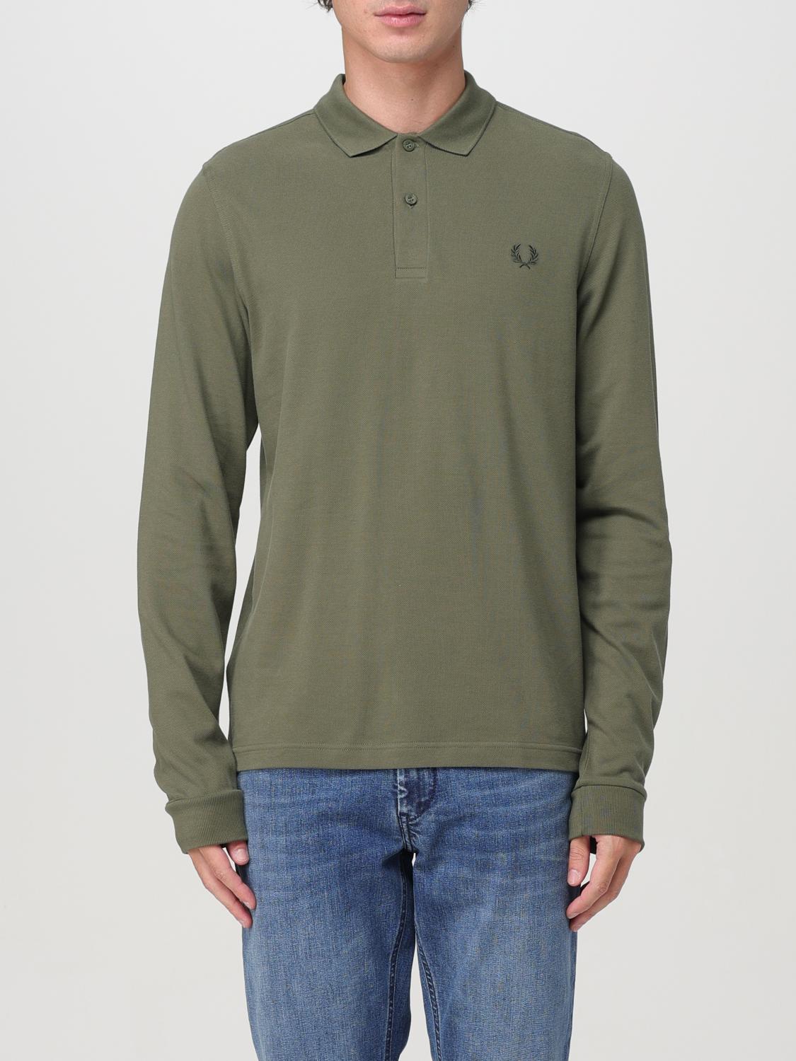 Shop Fred Perry Polo Shirt  Men Color Green