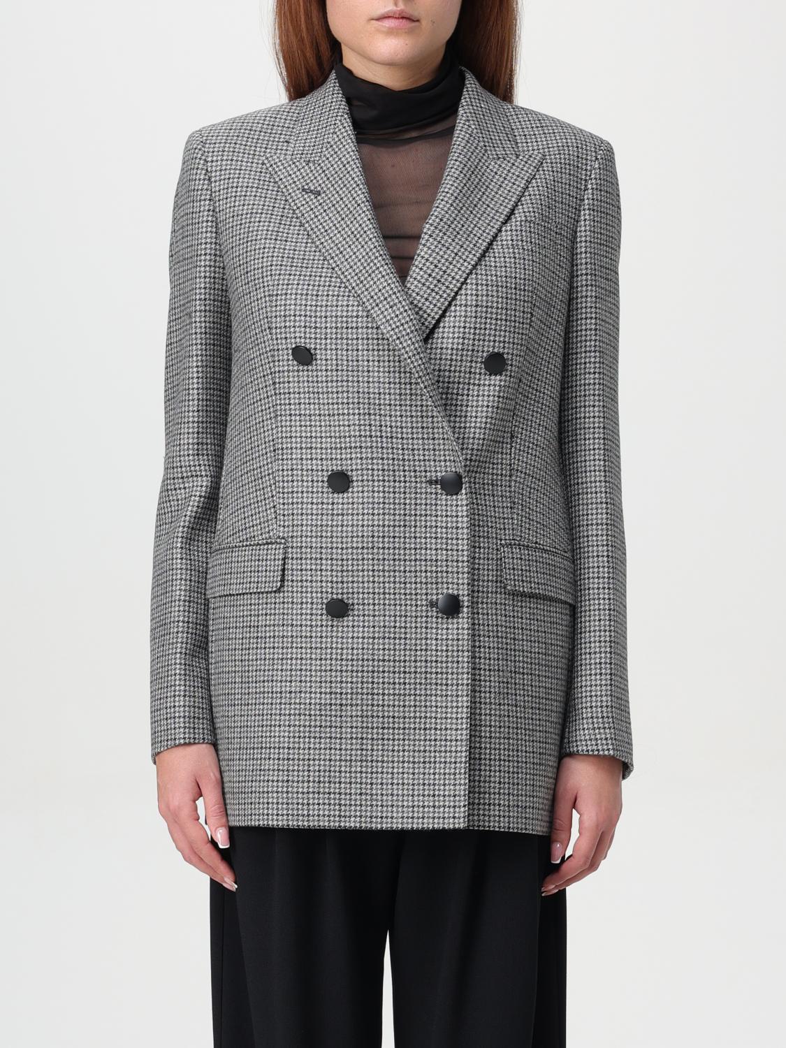 Shop Tagliatore Blazer  Woman Color Grey In Grau