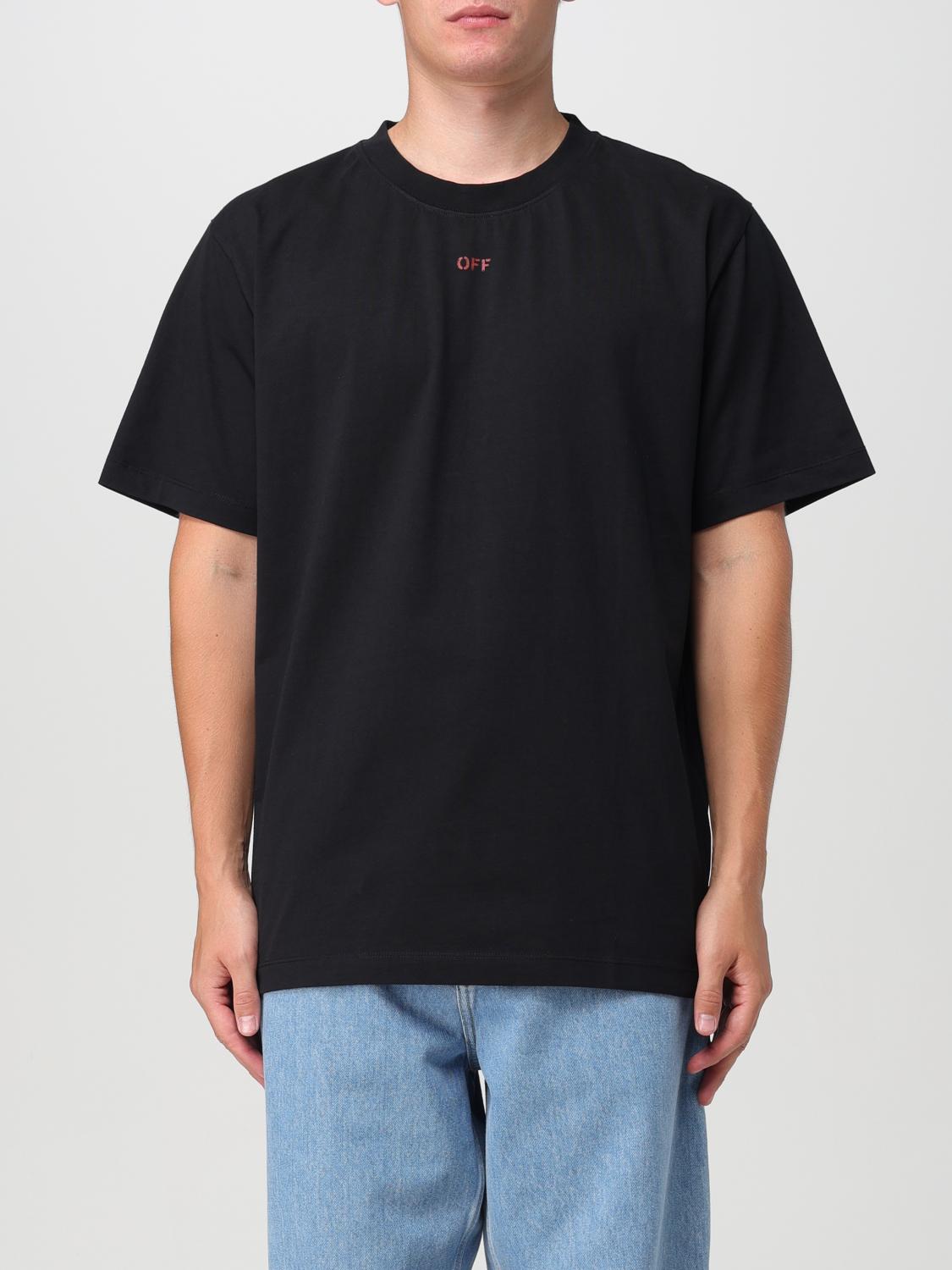 Shop Off-white T-shirt  Men Color Black In 黑色