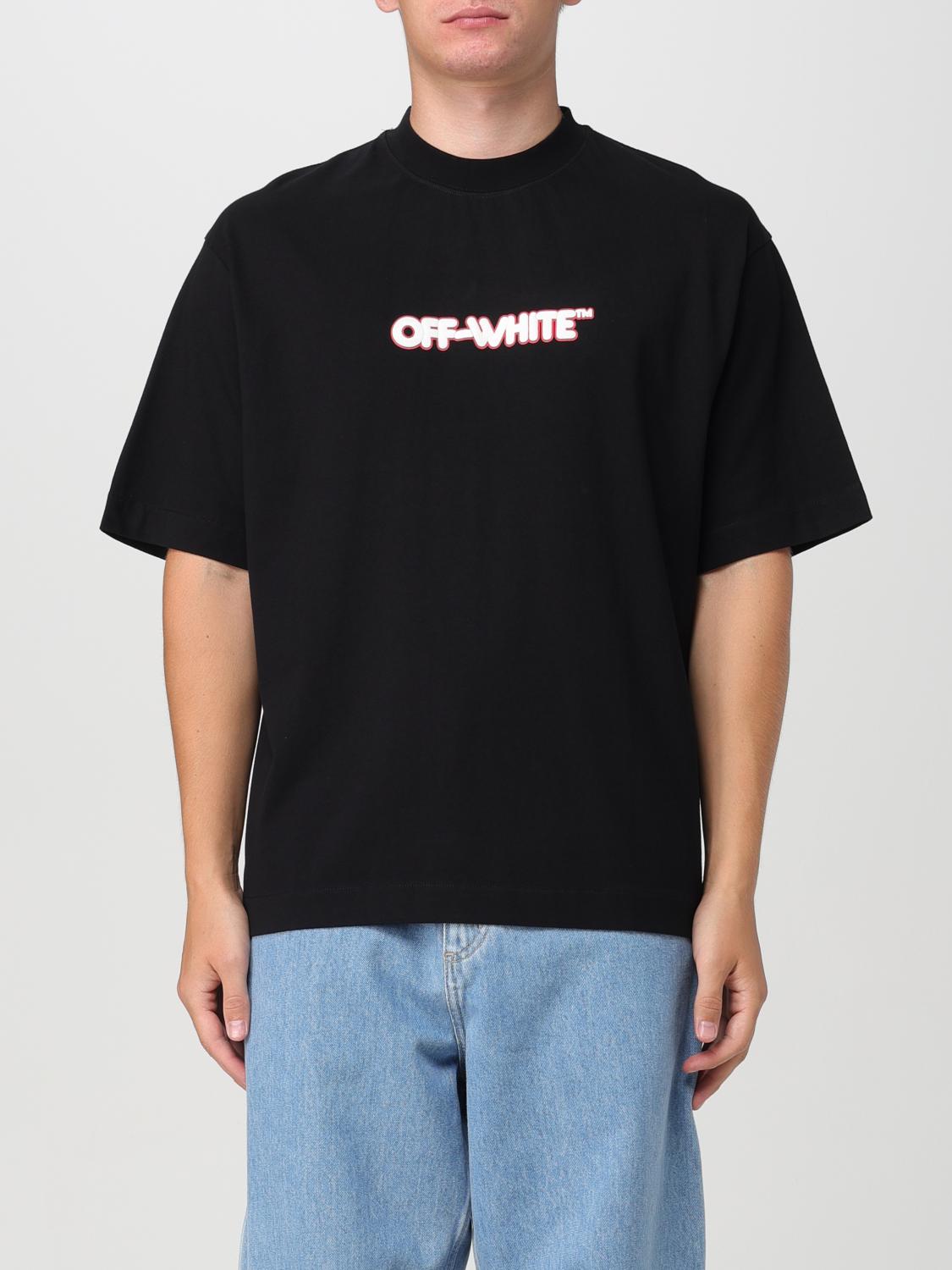 Shop Off-white T-shirt  Men Color Black In 黑色