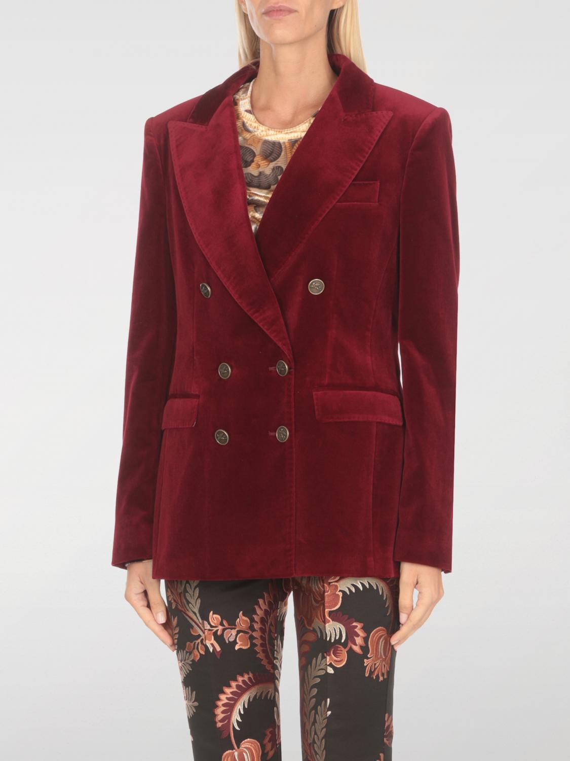 ETRO JACKET ETRO WOMAN COLOR BURGUNDY F95761050