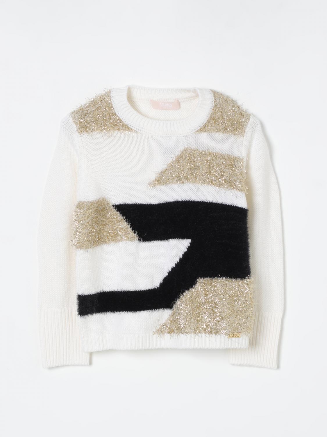 Shop Liu •jo Sweater Liu Jo Kids Color Butter In 黄油色