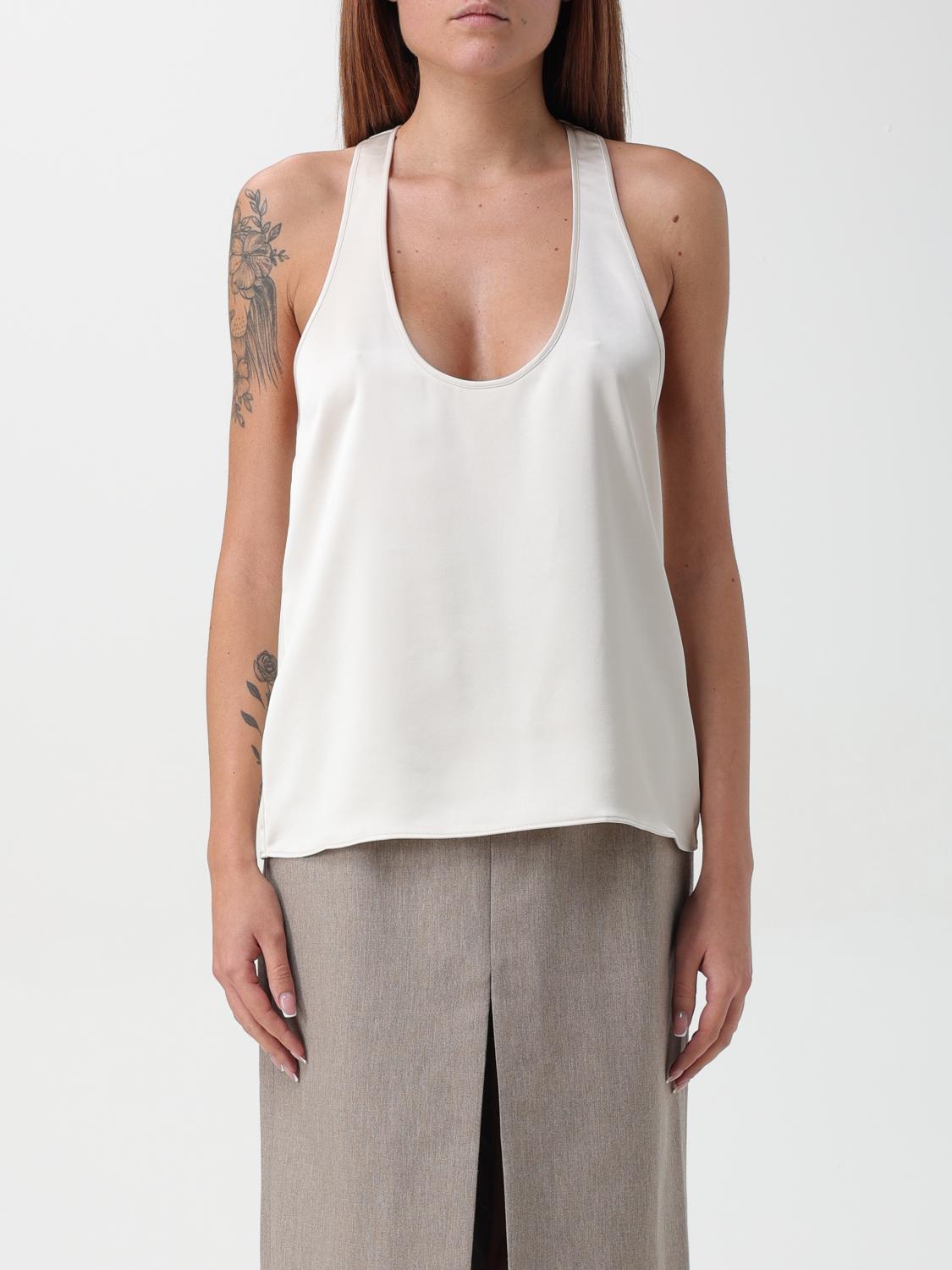 Shop Andamane Top  Woman Color White In Weiss