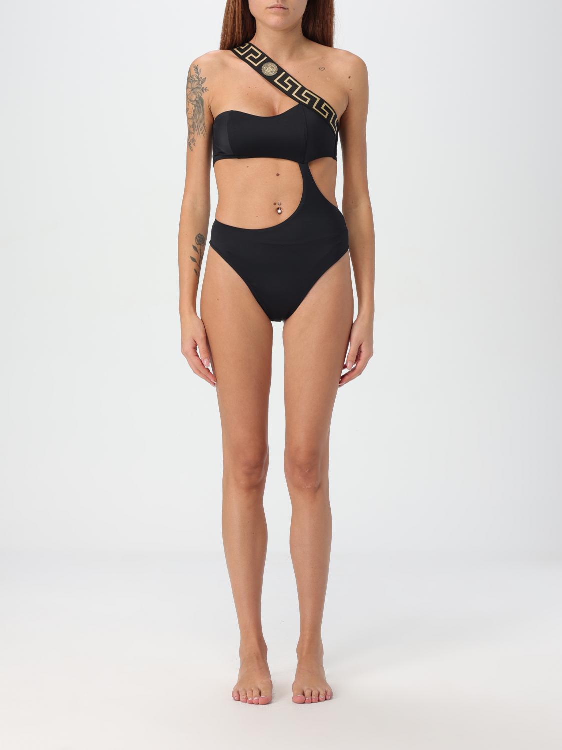 VERSACE SWIMSUIT VERSACE WOMAN COLOR BLACK,F95973002