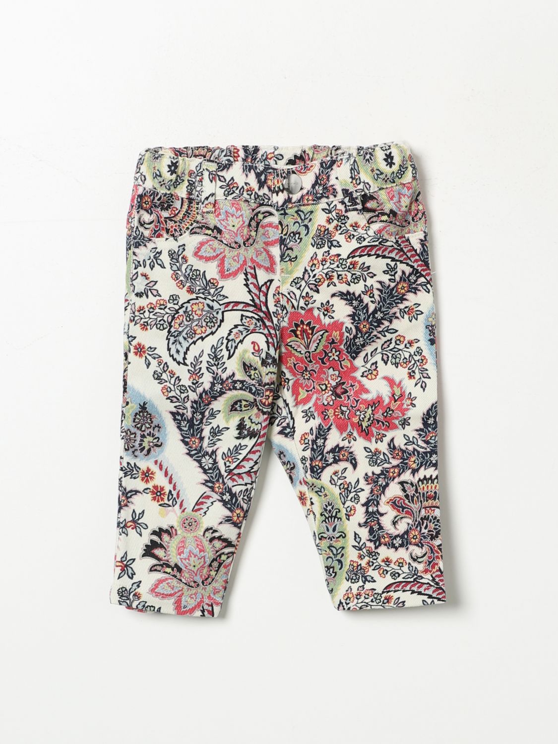 Shop Etro Shorts  Kids Color Yellow Cream