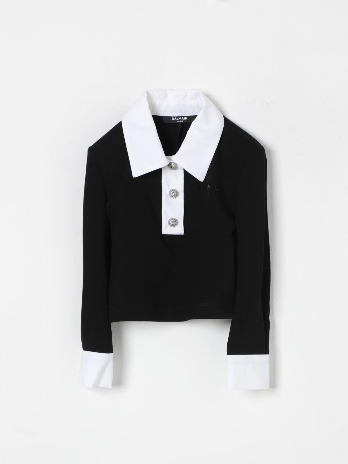 Shop Balmain Sweater  Kids Color Black In Schwarz