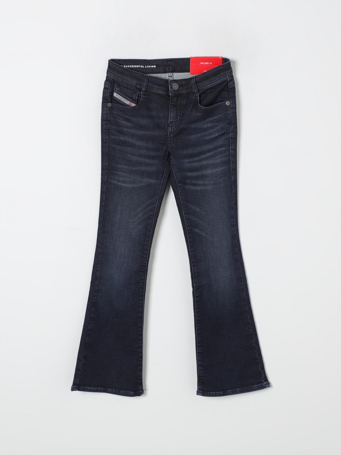 Shop Diesel Jeans  Kids Color Blue In Blau