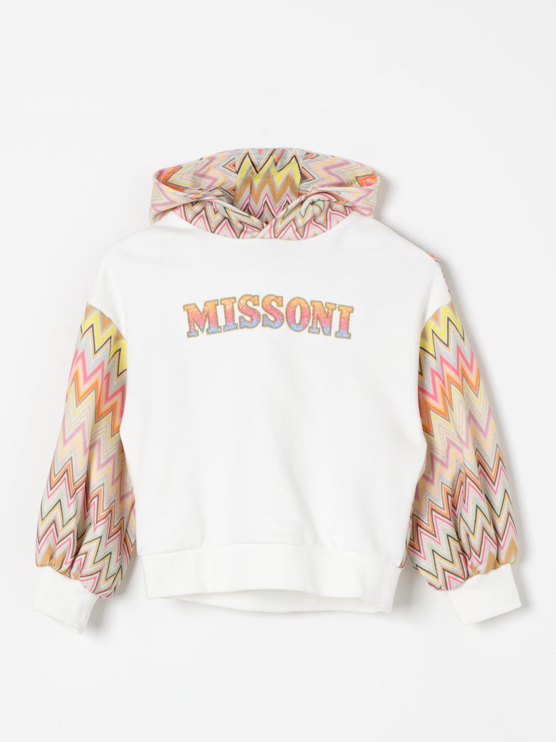 Shop Missoni Sweater  Kids Color Yellow Cream